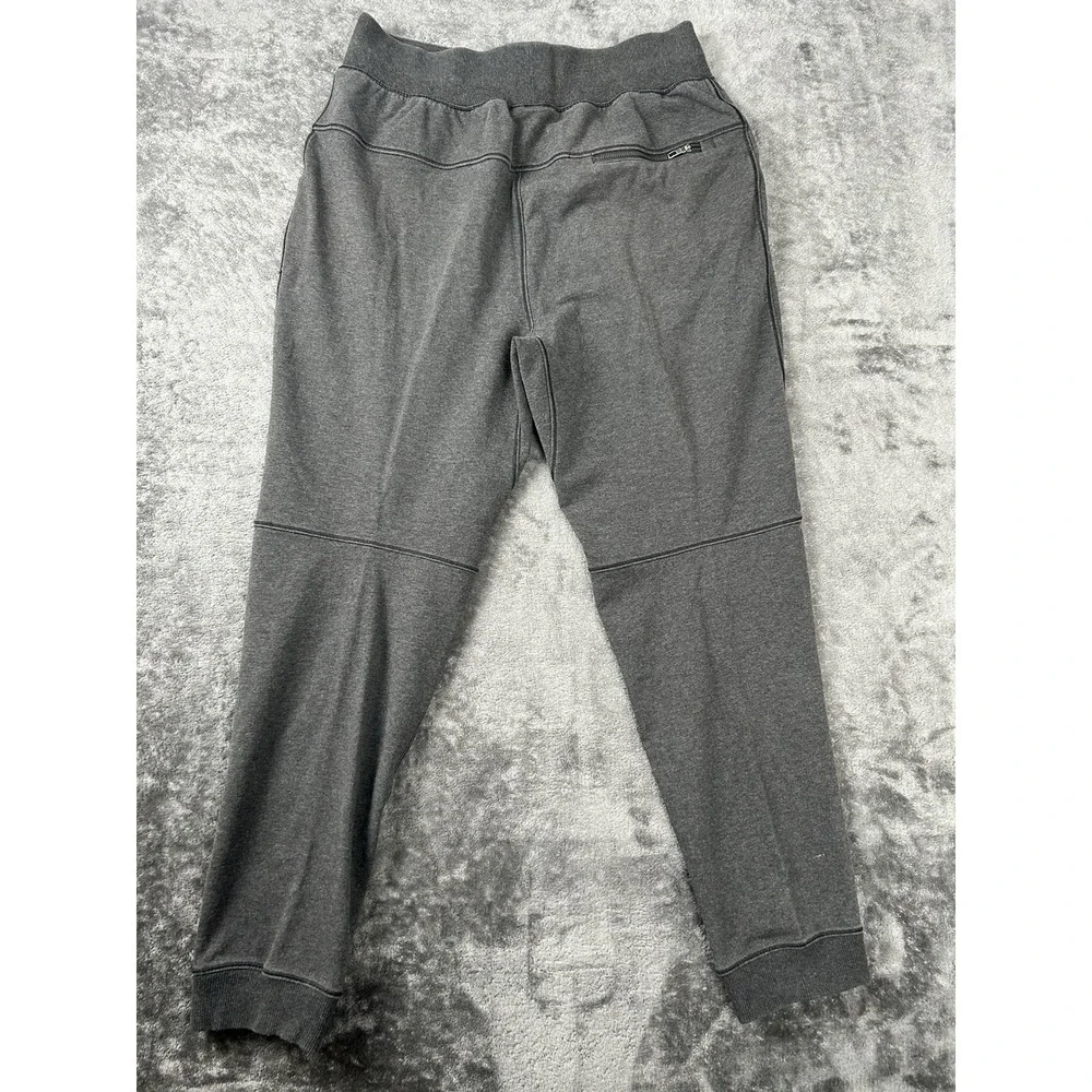 Lululemon Pants Mens L Gray Tapered Elastic Waist Stretch Athletic Jogger